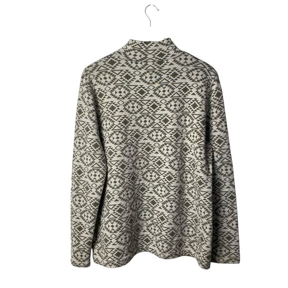 Duluth Trading Co Coolmax Pullover Women’s XL Aztec Geo Print Long Sleeve Top - Picture 2 of 5
